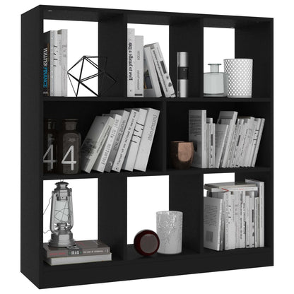 Libreria Nera 97,5X29,5X100 Cm In Legno Multistrato