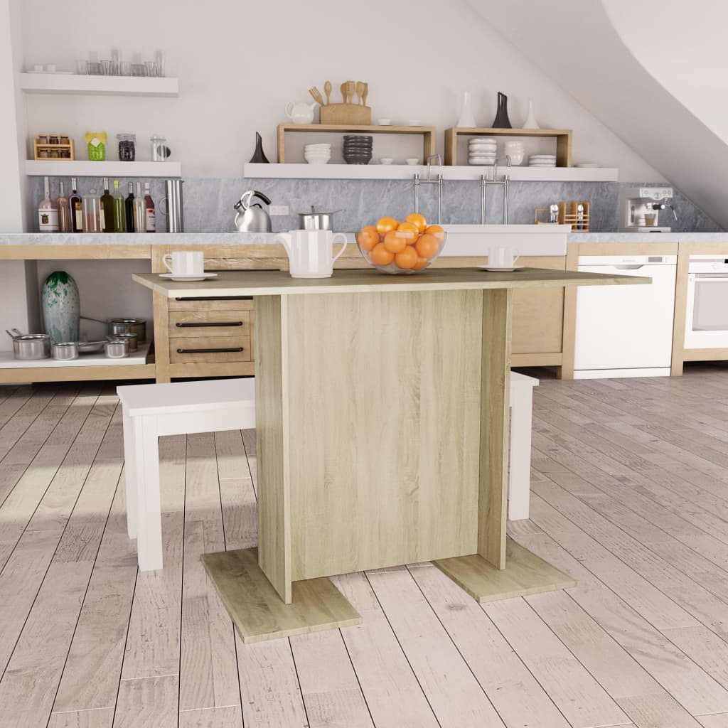Tavolo Da Pranzo Rovere Sonoma 110X60X75Cm In Legno Multistrato