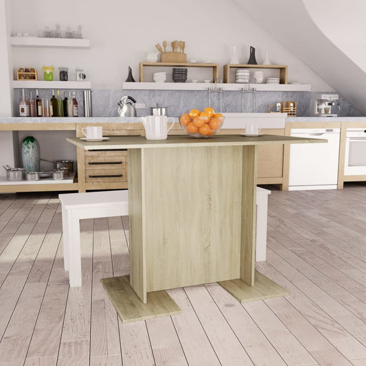 Tavolo Da Pranzo Rovere Sonoma 110X60X75Cm In Legno Multistrato