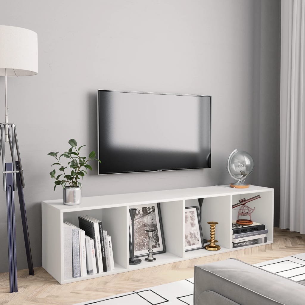Libreria/Mobile Tv 36X30X143 Cm Legno Multistrato