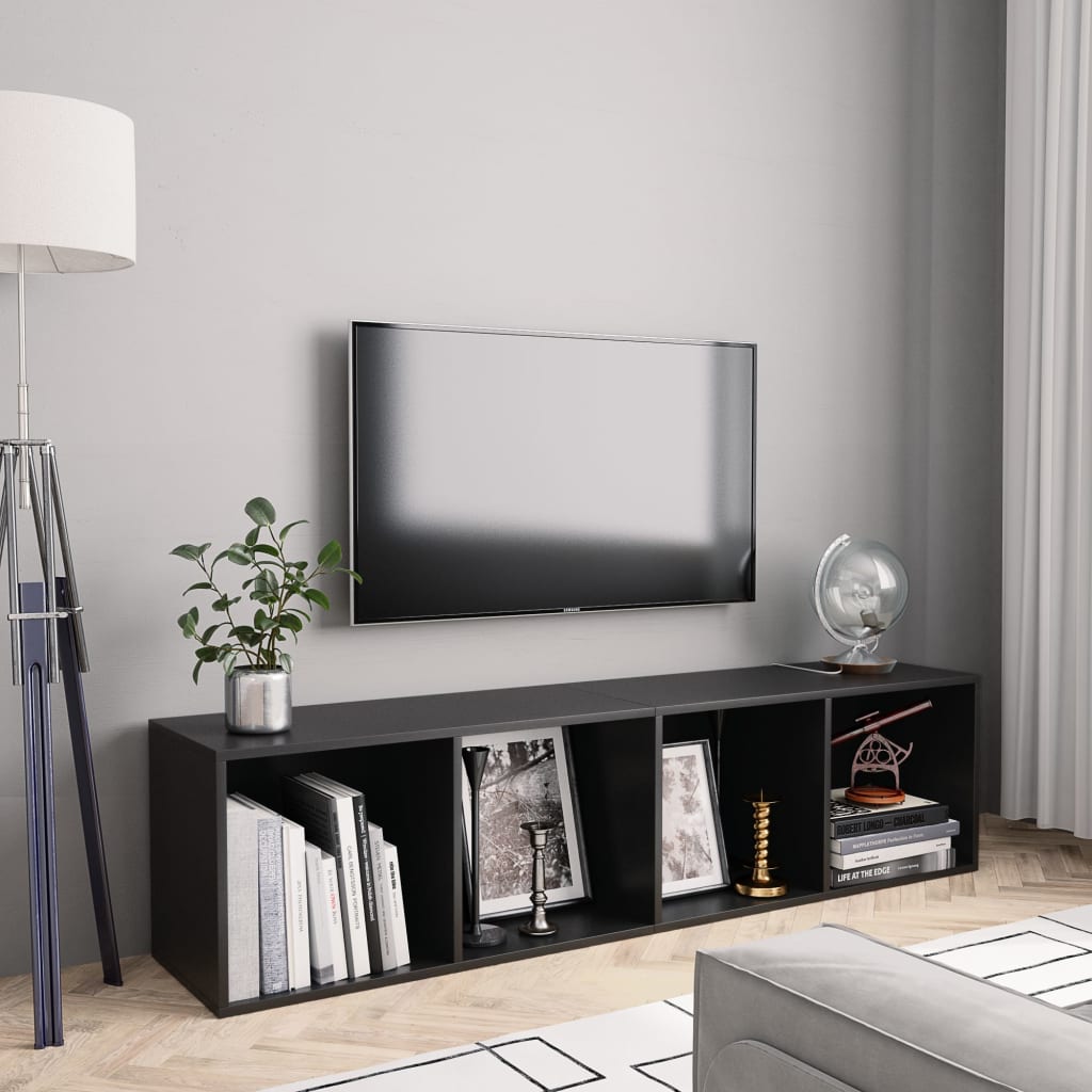 Libreria/Mobile Tv 36X30X143 Cm Legno Multistrato