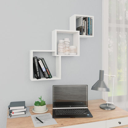 Mensole Cubo Parete 68X15X68 Cm Legno Multistrato