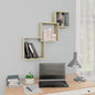 Mensole Cubo Parete 68X15X68 Cm Legno Multistrato