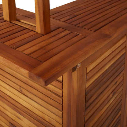 Tavolo Bar Esterno Con Tetto 113X106X217Cm Massello Di Acacia