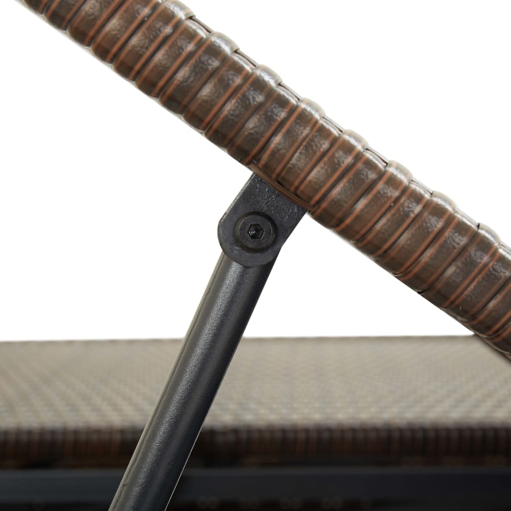 Lettino Prendisole A 2 Posti Con Cuscino In Polyrattan