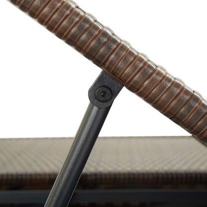 Lettino Prendisole A 2 Posti Con Cuscino In Polyrattan