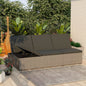 Lettino Prendisole Trasformabile Con Cuscino Polyrattan