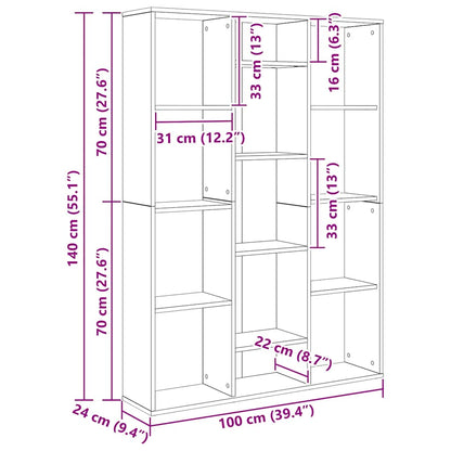 Libreria/Divisorio 100X24X140 Cm In Legno Multistrato