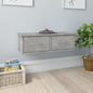 Scaffale Cassetti Parete 60X26X18,5 Multistrato Grigio Cemento