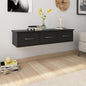 Scaffale Con Cassetti A Parete 60X26X18,5 Cm Multistrato Nero