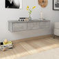 Scaffale Cassetti Parete 60X26X18,5 Multistrato Grigio Cemento
