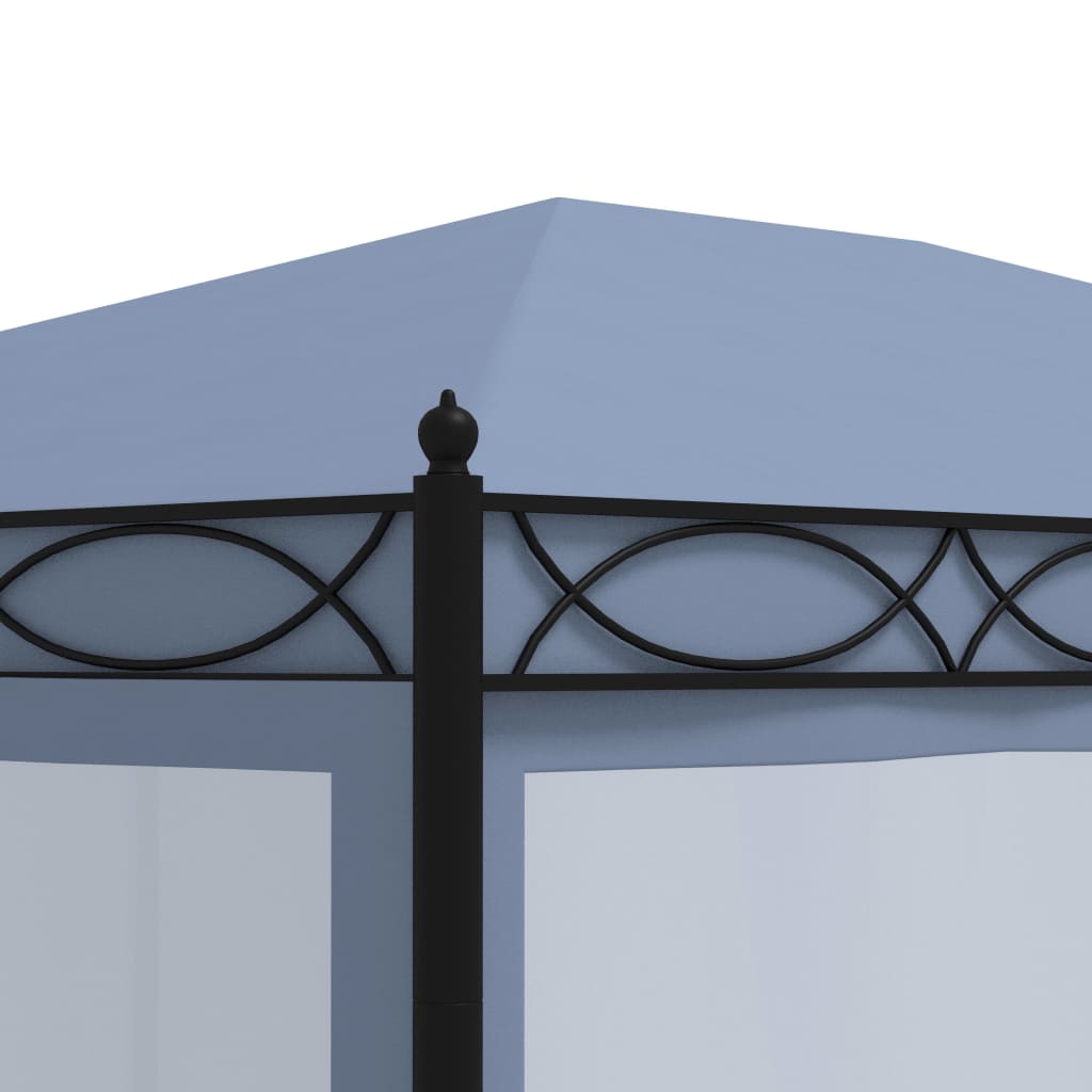 Gazebo Con Schermi A Rete 3X4 Cm Antracite In Acciaio