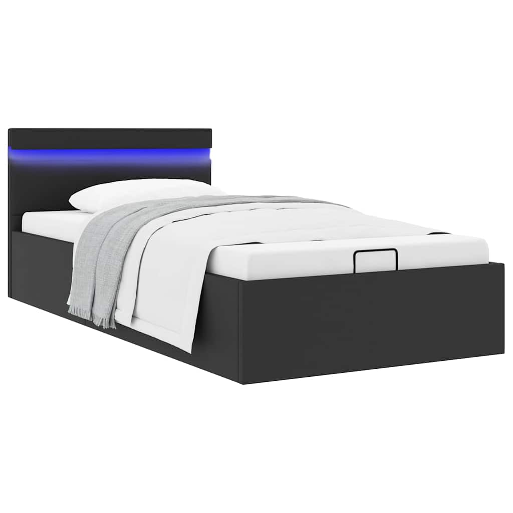 Giroletto Contenitore Idraulico Led Similpelle 160X200Cm