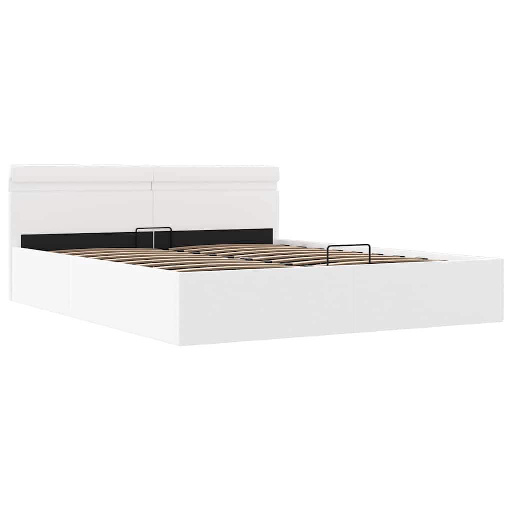 Giroletto Contenitore Idraulico Led Similpelle 160X200Cm