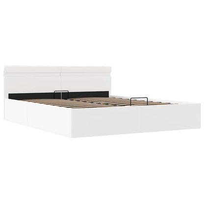 Giroletto Contenitore Idraulico Led Similpelle 160X200Cm