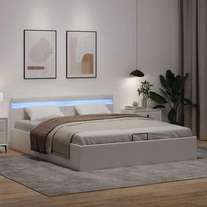 Giroletto Contenitore Idraulico Led Similpelle 160X200Cm