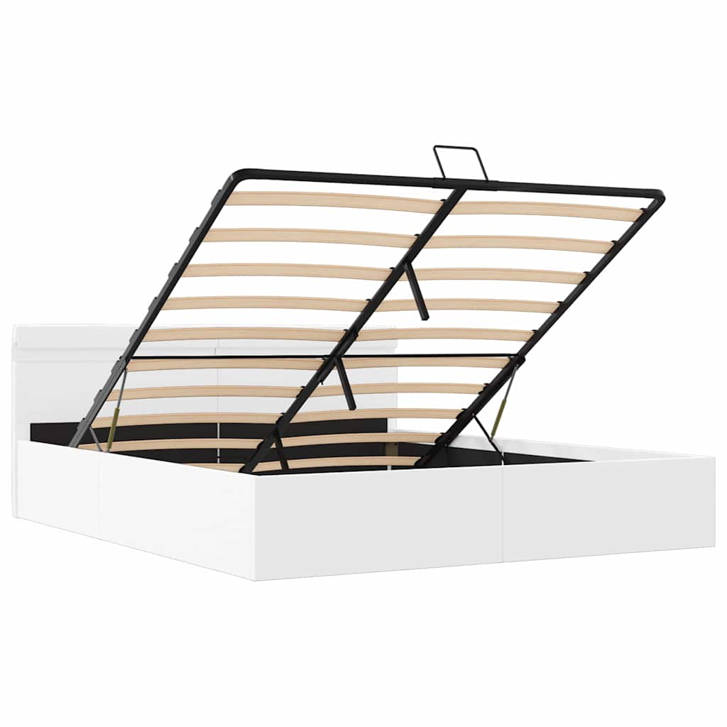 Giroletto Contenitore Idraulico Led Similpelle 160X200Cm