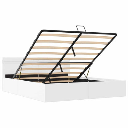Giroletto Contenitore Idraulico Led Similpelle 160X200Cm
