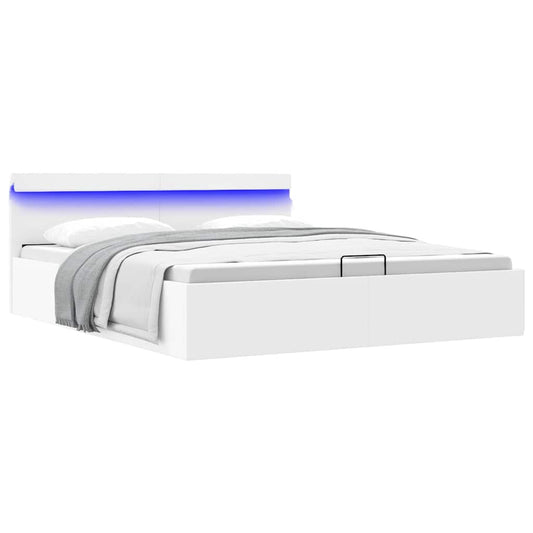 Giroletto Contenitore Idraulico Led Similpelle 160X200Cm