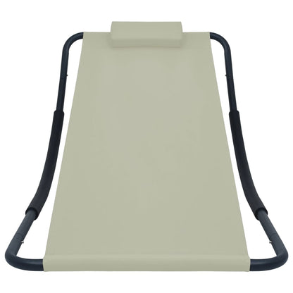 Lettino Da Giardino 200X90 Cm In Acciaio