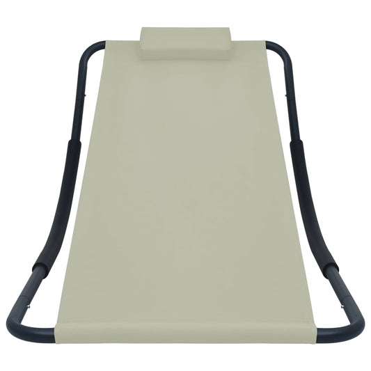 Lettino Da Giardino 200X90 Cm In Acciaio