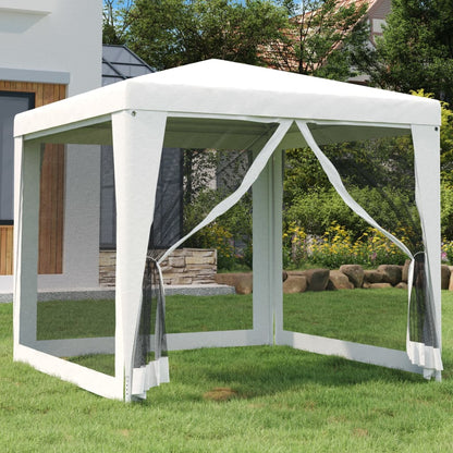 Tenda Per Feste Con 8 Pareti In Rete Bianco