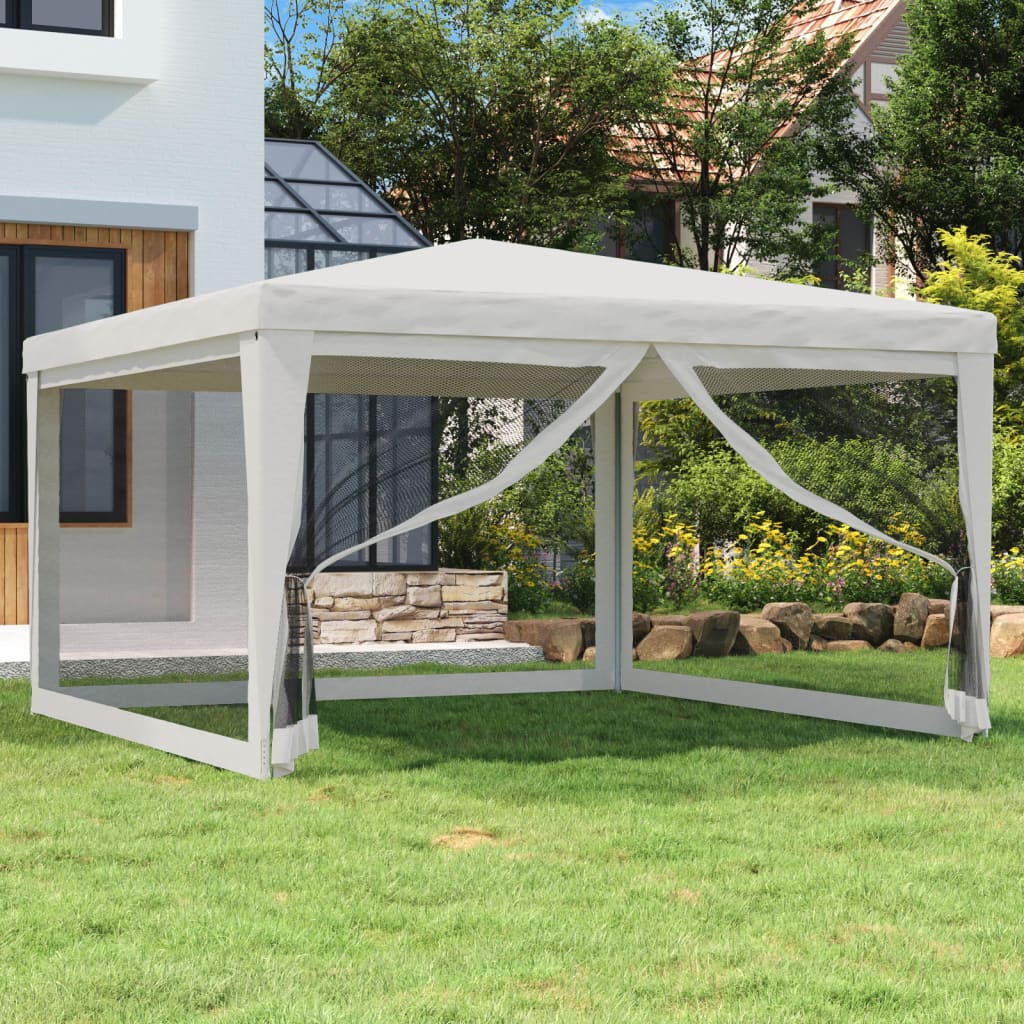 Tenda Per Feste Con 8 Pareti In Rete Bianco
