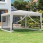 Tenda Per Feste Con 8 Pareti In Rete Bianco