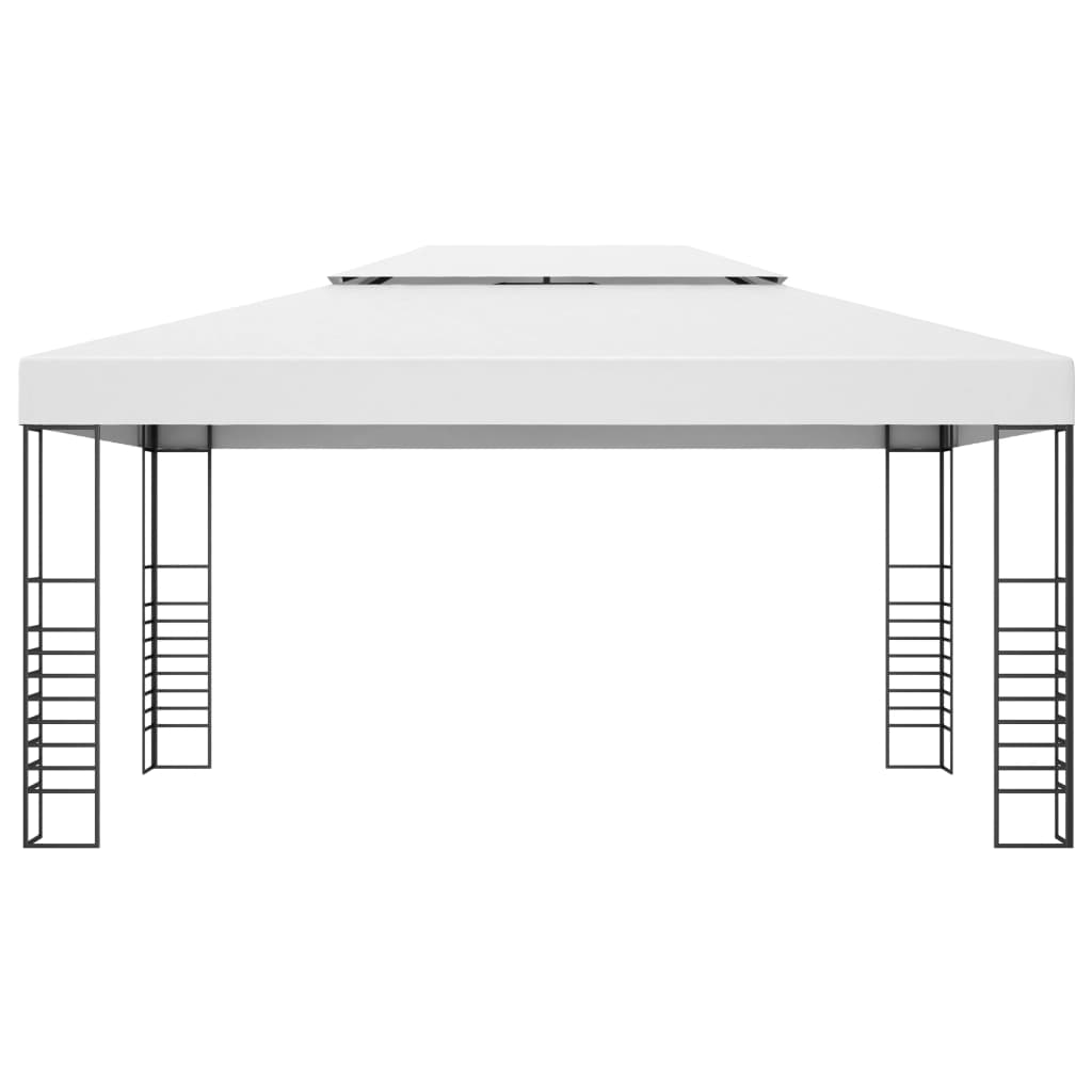 Gazebo Da Giardino 6X3X2,7 M Grigio 180 G/M²