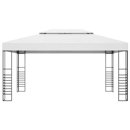 Gazebo Da Giardino 6X3X2,7 M Grigio 180 G/M²