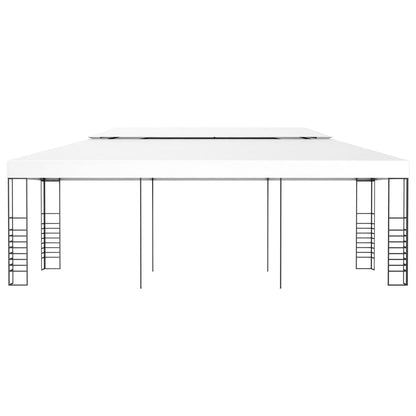 Gazebo Da Giardino 6X3X2,7 M Grigio 180 G/M²