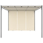 Gazebo Da Giardino Con Tenda Laterale 4X3X2,25 M