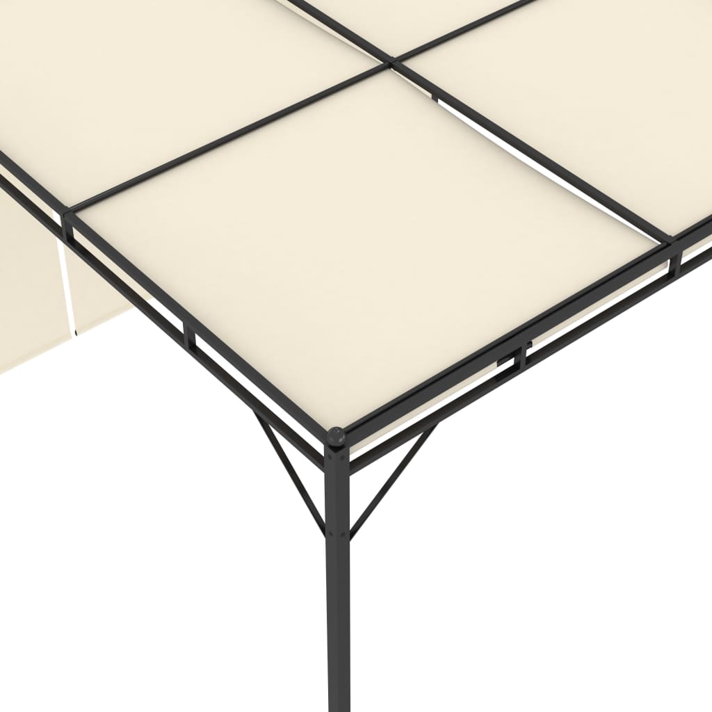 Gazebo Da Giardino Con Tenda Laterale 4X3X2,25 M