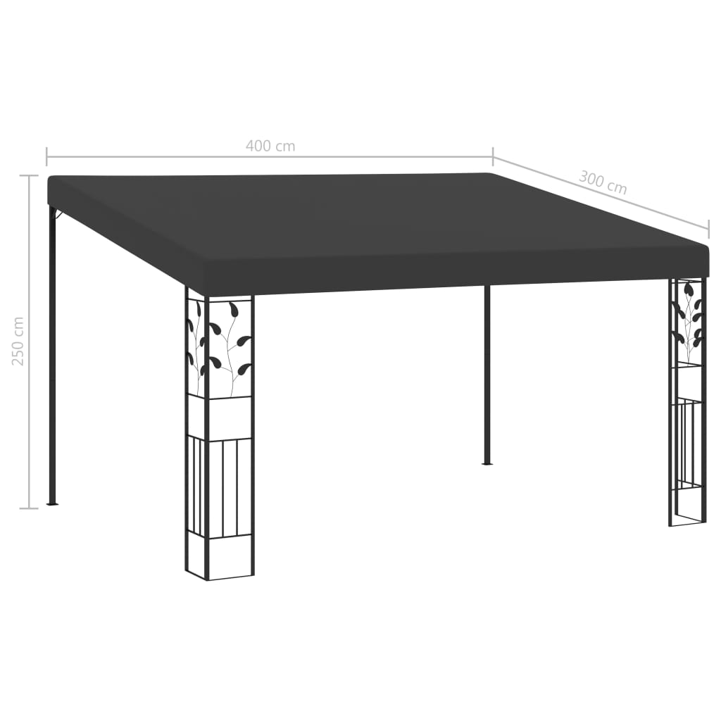 Gazebo A Parete 4X3X2,5 M