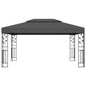 Gazebo Con Tetto Doppio 3X4 M Grigio 180 G/M²