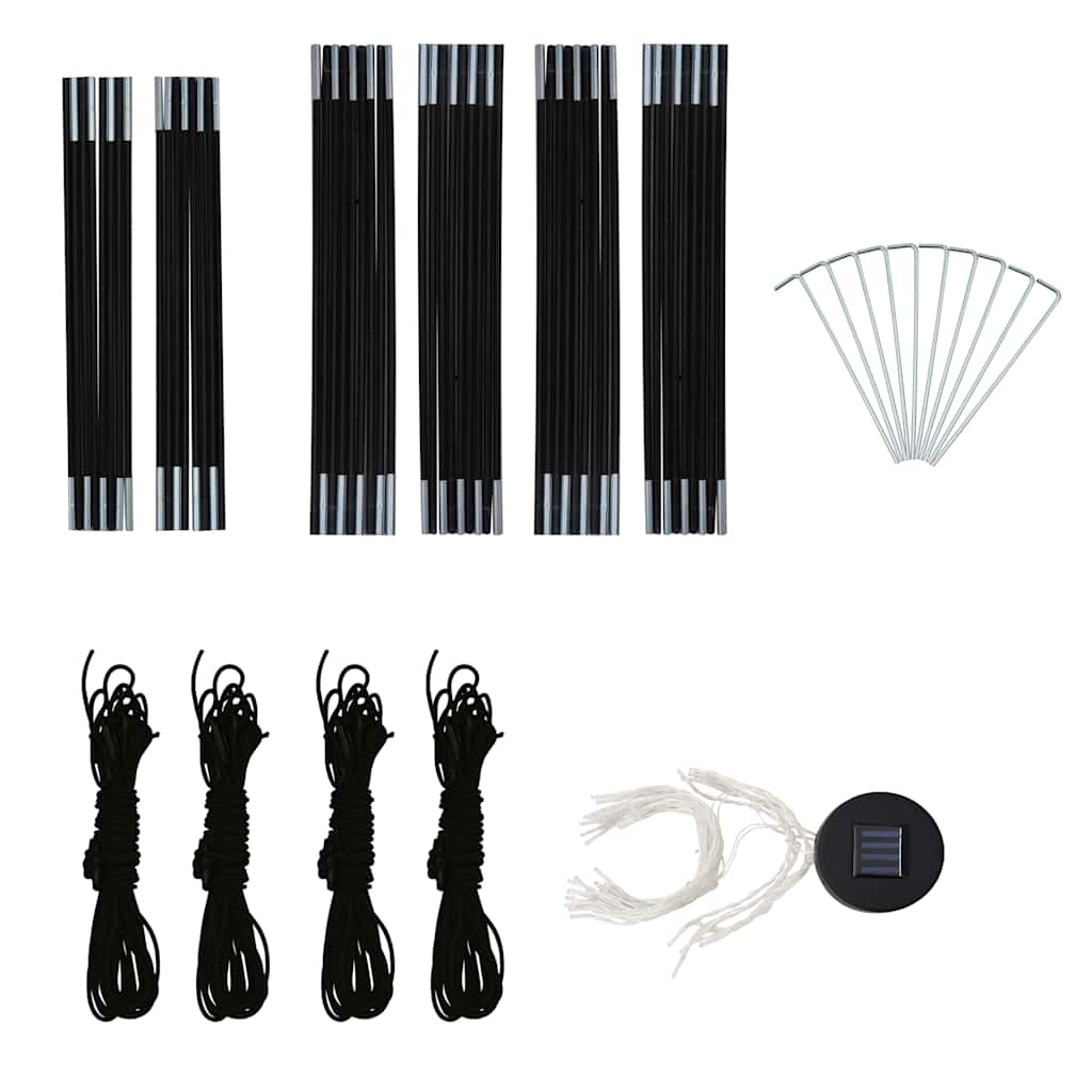Tenda Per Feste Con Led E 4 Pareti 3,6X3,6X2,3 M