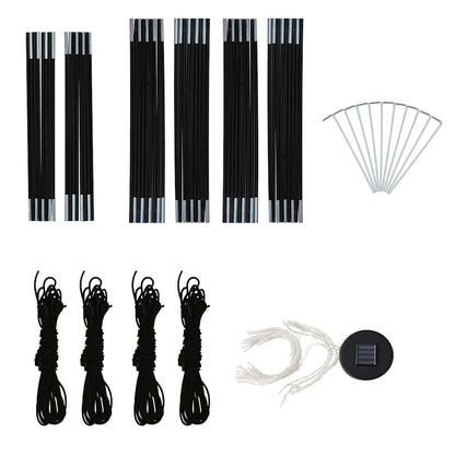 Tenda Per Feste Con Led E 4 Pareti 3,6X3,6X2,3 M