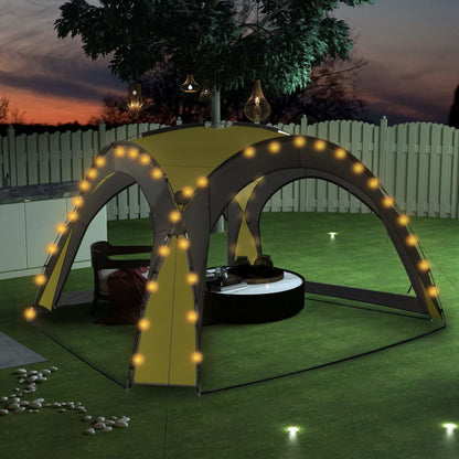 Tenda Per Feste Con Led E 4 Pareti 3,6X3,6X2,3 M