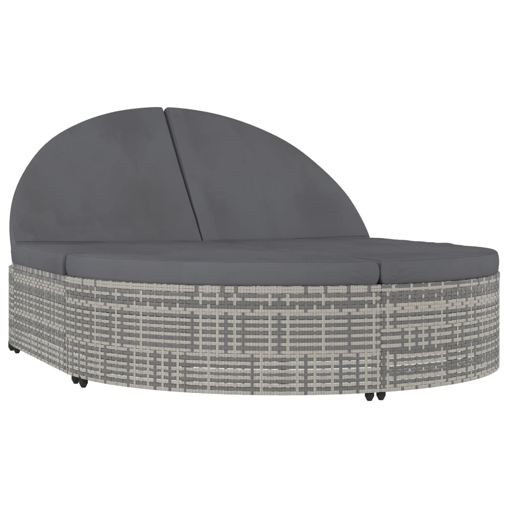 Lettino Prendisole A 2 Posti Con Cuscini In Polyrattan