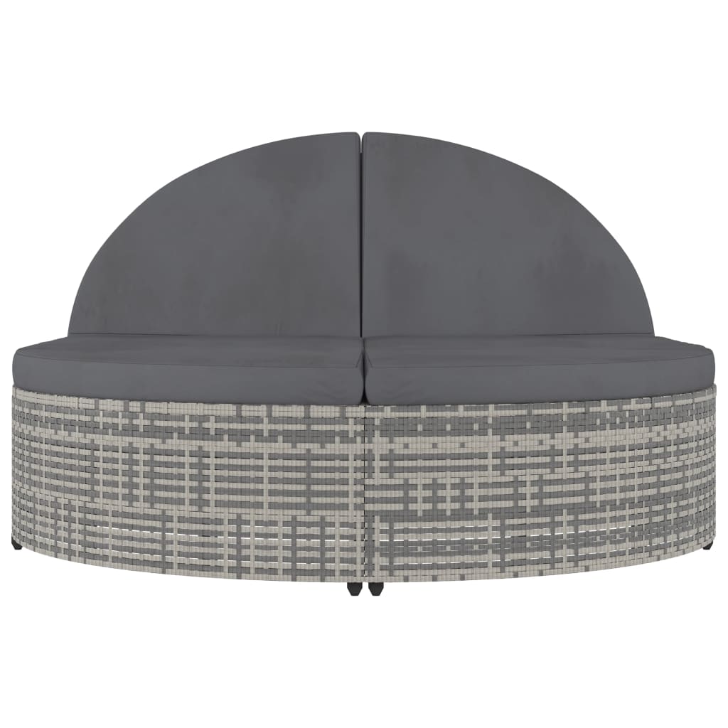 Lettino Prendisole A 2 Posti Con Cuscini In Polyrattan