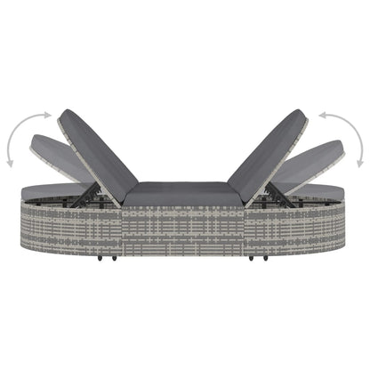 Lettino Prendisole A 2 Posti Con Cuscini In Polyrattan