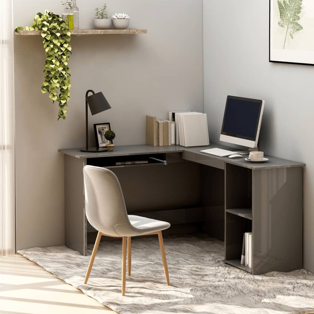 Scrivania Angolo Artigianale 120X140X75 Cm Legno Multistrato