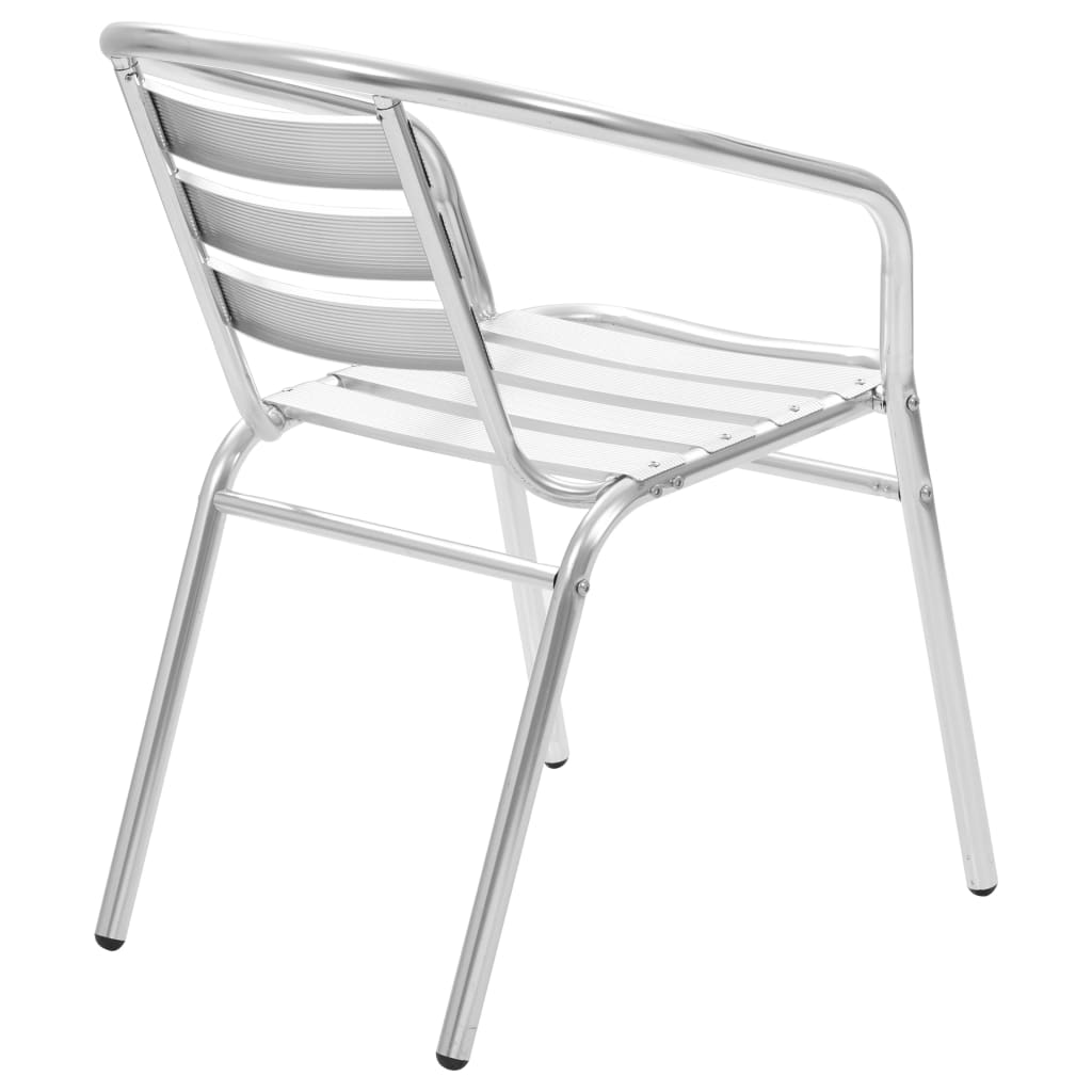 Sedie Impilabili Per Esterno 4 Pz In Alluminio