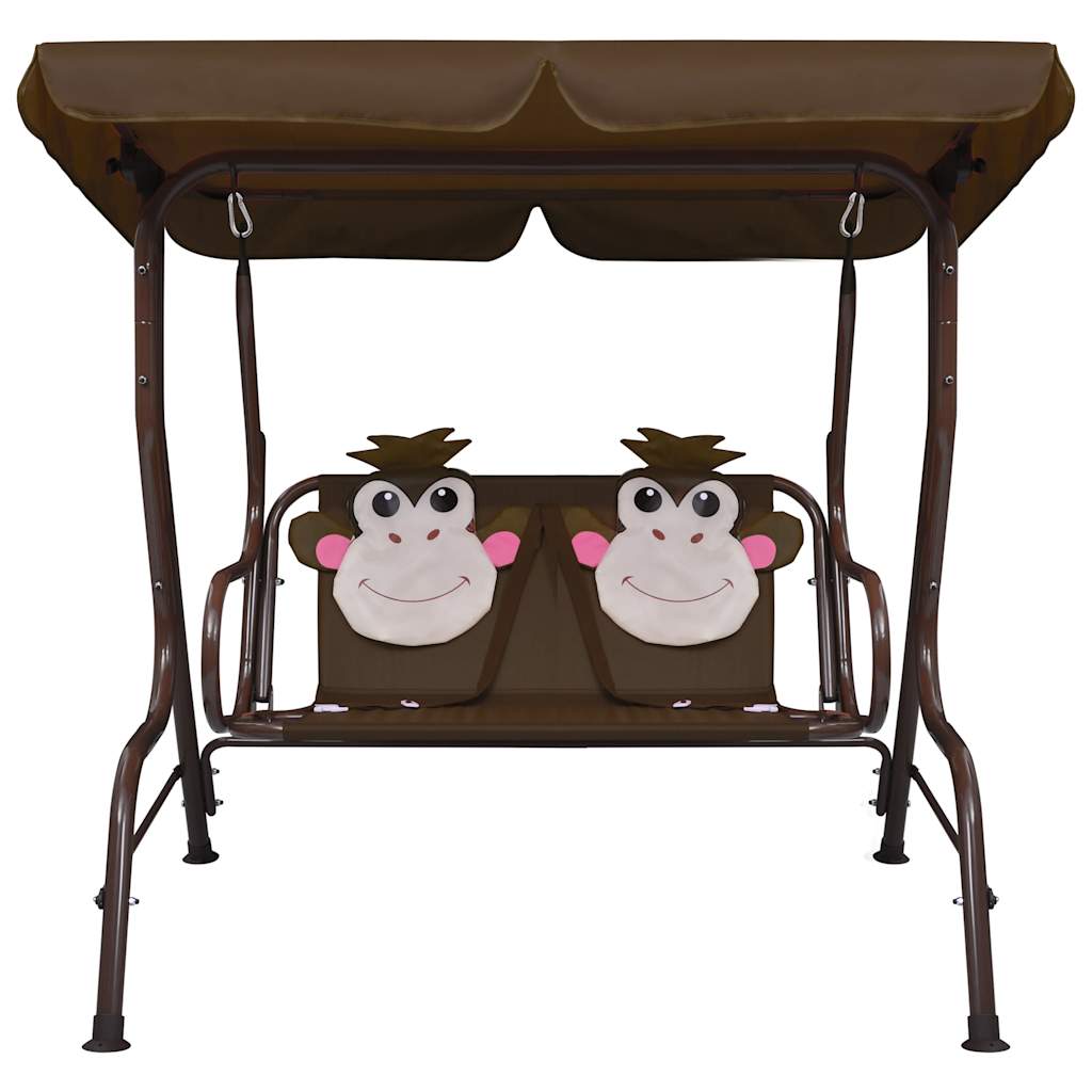Dondolo A Panchina Per Bambini 115X75X110 Cm In Tessuto