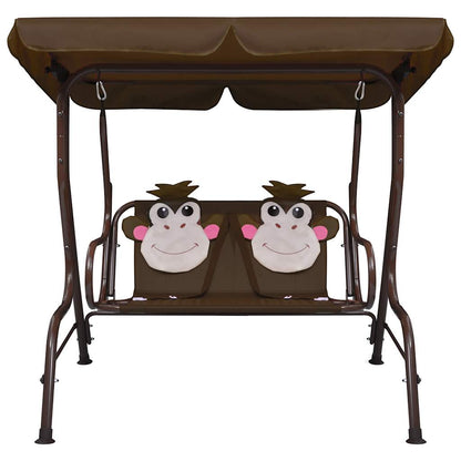 Dondolo A Panchina Per Bambini 115X75X110 Cm In Tessuto