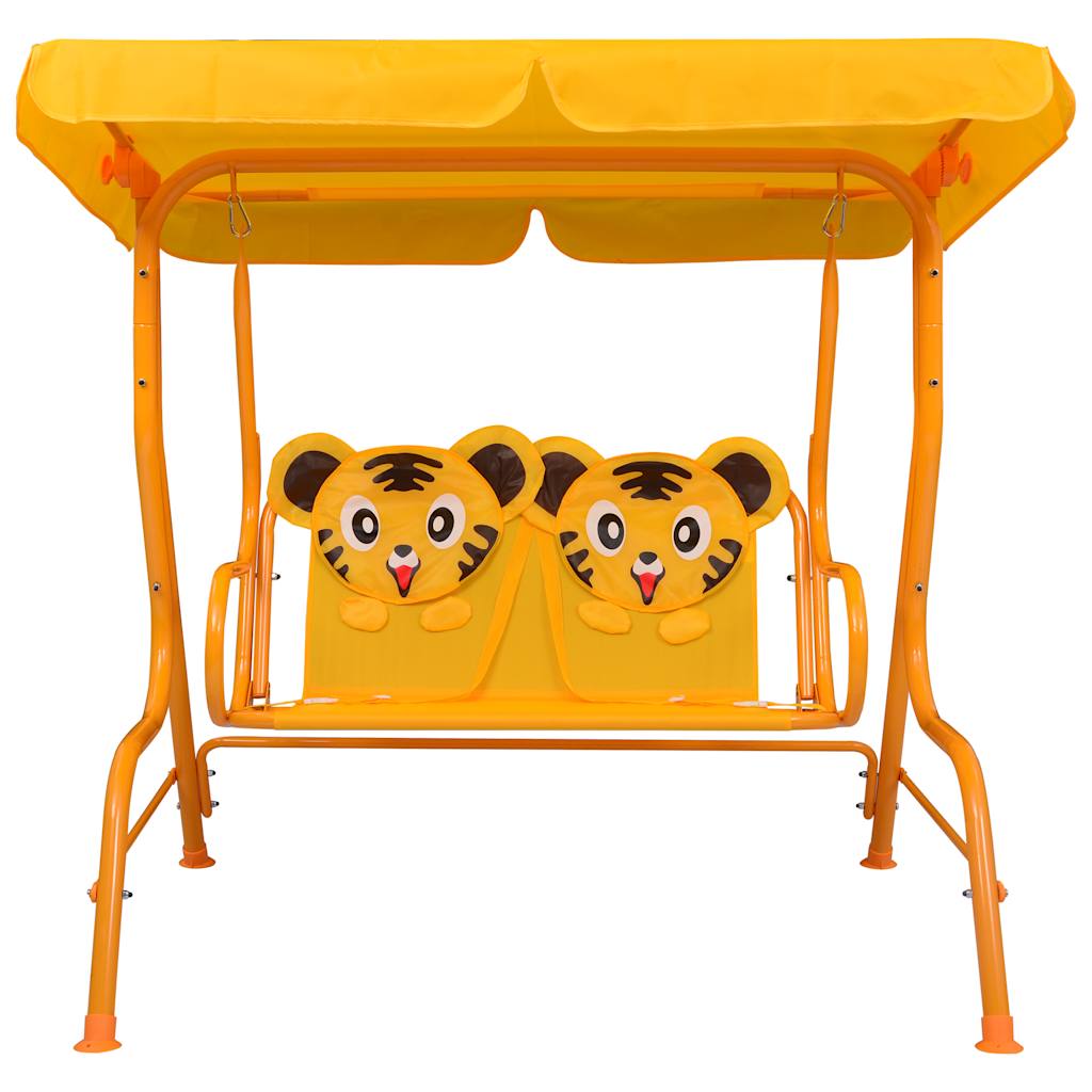 Dondolo A Panchina Per Bambini 115X75X110 Cm In Tessuto