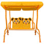 Dondolo A Panchina Per Bambini 115X75X110 Cm In Tessuto