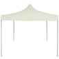Gazebo Professionale Pieghevole Con 2 Pareti 2X2M Acciaio Crema