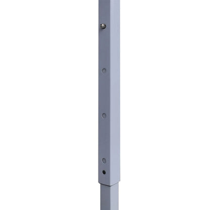 Gazebo Pieghevole Professionale 4 Pareti 2X2M Acciaio Bianco Bianco