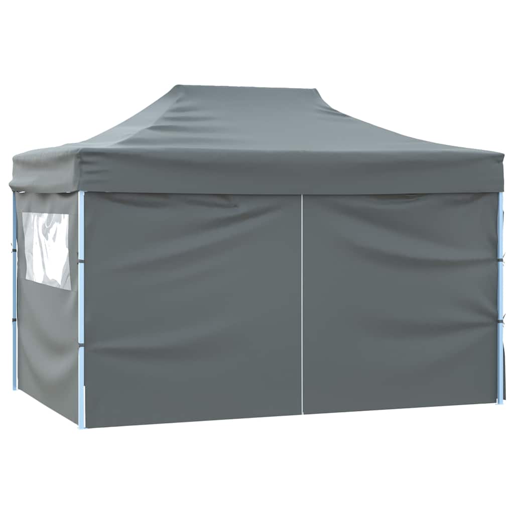 Gazebo Professionale Pieghevole 4 Pareti 3X4M Acciaio